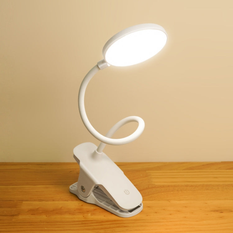 Charging 800mAh Single Color Temperature Three-level Adjustment LED Clip Desk Lamp USB Eye Protection Bedside Lamp, Plug-in, Charging 800mAh