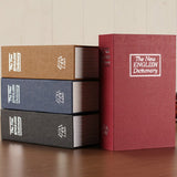 Simulation English Dictionary Book Safe Piggy Bank Creative Bookshelf Decoration, Trumpet Key Version, Red, Blue, Black, Coffee