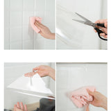 Kitchen Tile Oil-Proof Wallpaper Stovetop Waterproof Transparent Wallpaper, Transparent Wallpaper