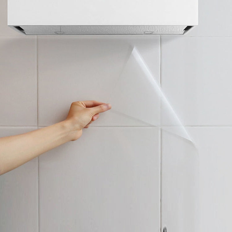 Kitchen Tile Oil-Proof Wallpaper Stovetop Waterproof Transparent Wallpaper, Transparent Wallpaper