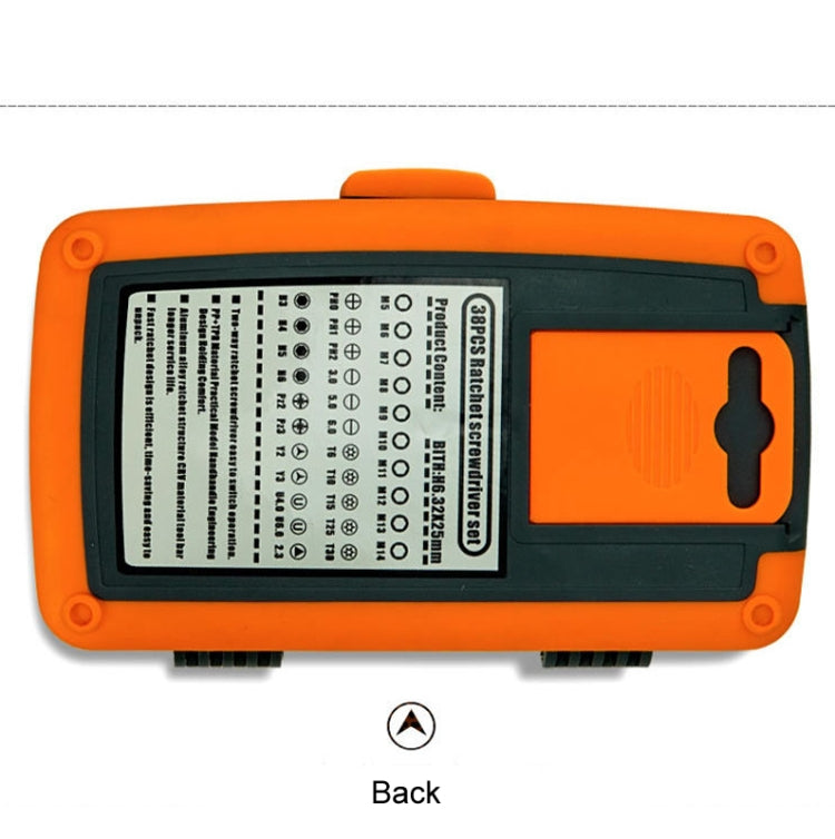 38 In 1 Labor-Saving Ratchet Multi-Purpose Screwdriver Set Household Hardware Tools Combination Screwdriver Toolbox, 38 In 1