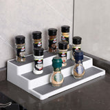 2pcs Three-Layer Stepped Seasoning Storage Rack Home Kitchen Storage Rack, Kitchen Storage Rack