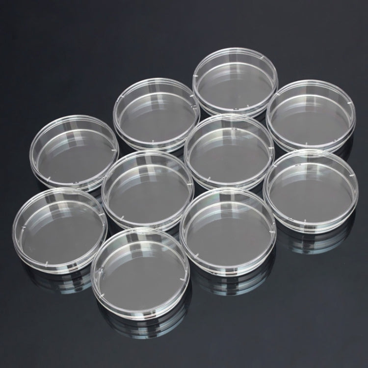 10 PCS Polystyrene Sterile Petri Dishes Bacteria Dish Laboratory Medical Biological Scientific Lab Supplies, 55mm, 60mm, 70mm, 90mm, 100mm, 150mm 55mm