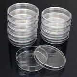 10 PCS Polystyrene Sterile Petri Dishes Bacteria Dish Laboratory Medical Biological Scientific Lab Supplies, 55mm, 60mm, 70mm, 90mm, 100mm, 150mm