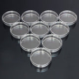 10 PCS Polystyrene Sterile Petri Dishes Bacteria Dish Laboratory Medical Biological Scientific Lab Supplies, 55mm, 60mm, 70mm, 90mm, 100mm, 150mm
