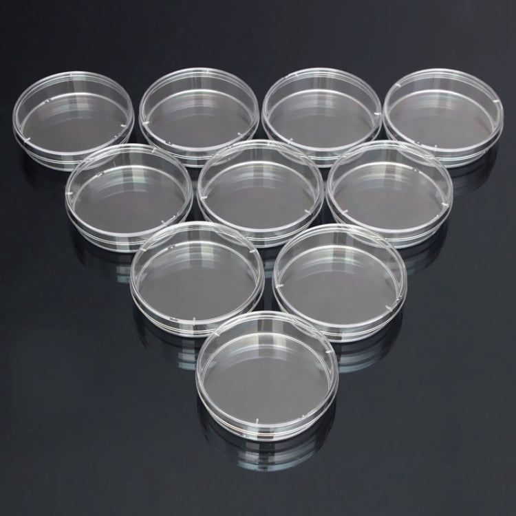 10 PCS Polystyrene Sterile Petri Dishes Bacteria Dish Laboratory Medical Biological Scientific Lab Supplies, 55mm, 60mm, 70mm, 90mm, 100mm, 150mm