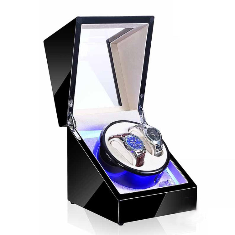 Watch Shaker Automatic Mechanical Watch Rotating Motor Winding Box, US / EU / UK Plug, Pure Carbon Fiber Pattern, Black & White, All Black, Ebony White, Ebony, Ebony Camel Flannel, Black Camel Flannel, Black Carbon Fiber Texture, Ebony Red Black & White Black & White