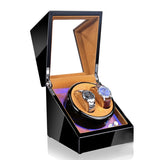 Watch Shaker Automatic Mechanical Watch Rotating Motor Winding Box, US / EU / UK Plug, Pure Carbon Fiber Pattern, Black & White, All Black, Ebony White, Ebony, Ebony Camel Flannel, Black Camel Flannel, Black Carbon Fiber Texture, Ebony Red Black Camel Flannel Black Camel Flannel
