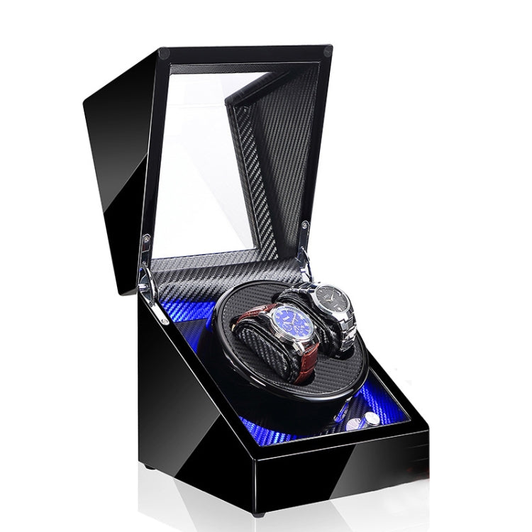 Watch Shaker Automatic Mechanical Watch Rotating Motor Winding Box, US / EU / UK Plug, Pure Carbon Fiber Pattern, Black & White, All Black, Ebony White, Ebony, Ebony Camel Flannel, Black Camel Flannel, Black Carbon Fiber Texture, Ebony Red Black Carbon Fiber Texture Black Carbon Fiber Texture
