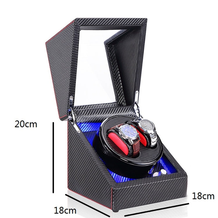 Watch Shaker Automatic Mechanical Watch Rotating Motor Winding Box, US / EU / UK Plug, Pure Carbon Fiber Pattern, Black & White, All Black, Ebony White, Ebony, Ebony Camel Flannel, Black Camel Flannel, Black Carbon Fiber Texture, Ebony Red