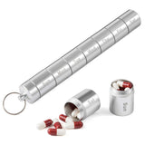 Sealed Waterproof 7 Days Split Aluminum Alloy Metal Pill Box, Pill Box