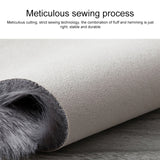 Faux Wool Leather Sofa Carpet Floor Mats Fleece Cushions Bay Window Mats, 60x180cm