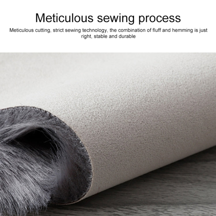 Faux Wool Leather Sofa Carpet Floor Mats Fleece Cushions Bay Window Mats, 60x180cm