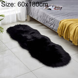 Faux Wool Leather Sofa Carpet Floor Mats Fleece Cushions Bay Window Mats, 60x180cm