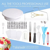 205 in 1 Cake Decorating Turntable Set Cake Decorating Mouth Baking Utensils, 205 PCS/Set