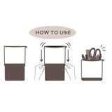 Corduroy Retractable Drop-Down Pencil Case Student Stationery Storage Bag, White Cat, Black Cat, Coffee Cat, Gray Cat