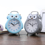 2 PCS Children Creative Cartoon Owl Super Ring Metal Bell Student Alarm Clock