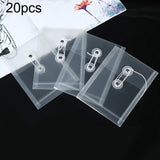 20 PCS A6 Wire-Wound File Bag Transparent Three-Dimensional File Bag Hand Account Mini Storage Bag Waterproof Test Paper Bag, Horizontal, Vertical Vertical