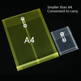 20 PCS A6 Wire-Wound File Bag Transparent Three-Dimensional File Bag Hand Account Mini Storage Bag Waterproof Test Paper Bag, Horizontal, Vertical