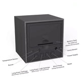 Multicolor Sounds Control Wooden Clock Modern Digital LED Desk Alarm Clock Thermometer Timer, Black White, Black Red, Black Blue, Black Green, White Wood, White Red, White Blue, White Green, Wooden White, Wooden Red, Wooden Blue, Wooden Green, Red Wood