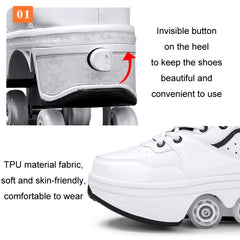 DF06 Walking Shoes Four-wheel Retractable Roller Skates, Series 1 - Zen Craft