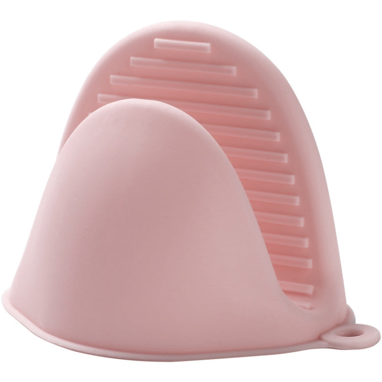 1 Pair Thick Silicone Anti-Scald Gloves Kitchen Heat Insulation Take Plate Tongs Baking Oven Insulation Cover, 6 PCS 6 PCS Pink