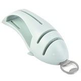 Multi-Function Fish Shape Knife Sharpener Tool Holder Diamond Tungsten Steel Knife Sharpener, Green, Pink, Black