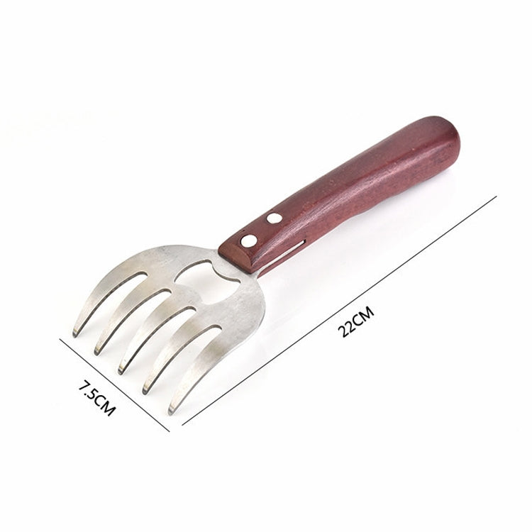 2 PCS Bear Claw Meat Divider Barbecue Tool Multifunctional Meat Shredder, Primary Colors, Red