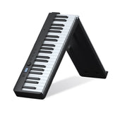 Wersi 88-Key Foldable Portable Electronic Piano Keyboard For Beginners Practice Piano, CN Plug, USB White, USB Black USB Black Black