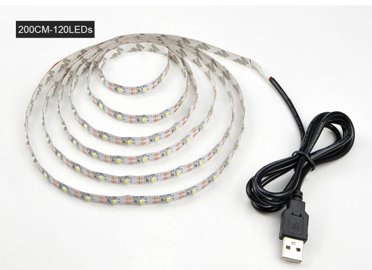 USB Power SMD 2835 Epoxy LED Strip Light Christmas Desk Decor Lamp for TV Background Lighting, 50cm, 1m, 2m, 3m, 4m, 5m