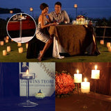 Glass Candlestick Luxury High Candlestick Romantic Dinner Decoration, 16cm, 18.5cm