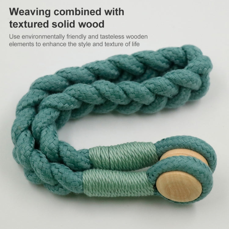 1 Pair Magnetic Buckle Twist Tie For Curtains, Pink, Grey Blue, Golden King, Conran, Off-white, Light Gray, Dark Grey