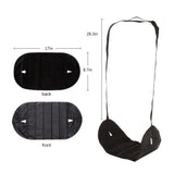 Portable Mini Foot Rest Hammock for Office Home Chair, Black