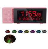 TS-P30 Multifunctional Night Light Alarm Digital Clock with FM Radio & Temperature / Humidity Display & IR Sensor Function, White, Green, Blue, Black, Pink Pink