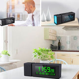 TS-P30 Multifunctional Night Light Alarm Digital Clock with FM Radio & Temperature / Humidity Display & IR Sensor Function, White, Green, Blue, Black, Pink