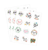 50 PCS THANK YOU Sealing Sticker 12 Thank You Round Sealing Sticker, Thankyou Stickers