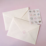 50 PCS THANK YOU Sealing Sticker 12 Thank You Round Sealing Sticker, Thankyou Stickers