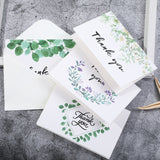 6pcs / Set Thank You Card Creative Half-Fold Greeting Card, Half-Fold Greeting Card