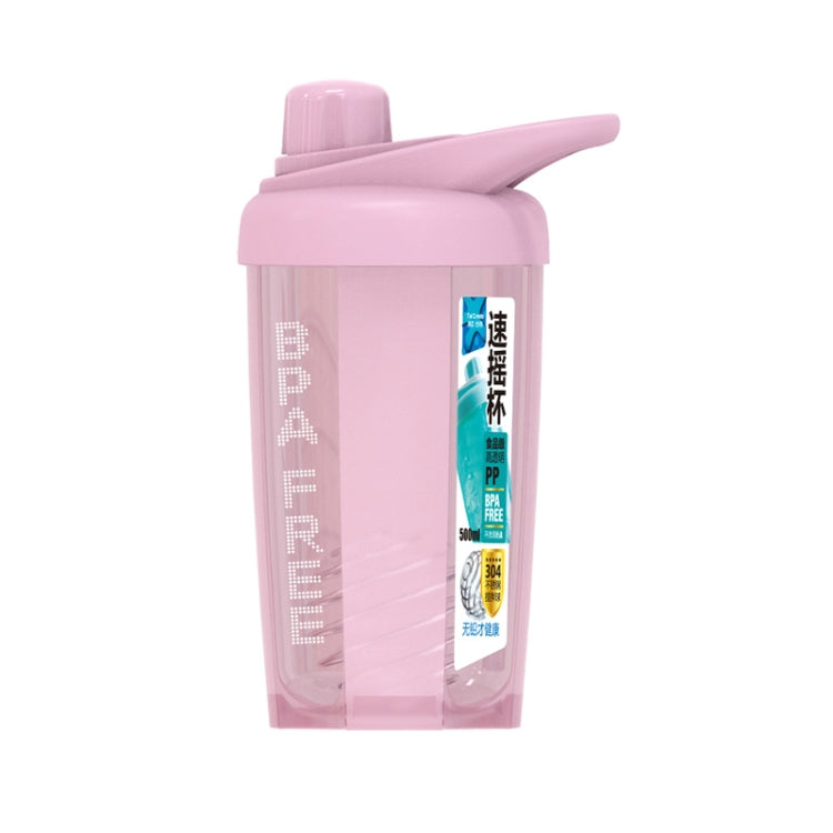 TC-1801 Milkshake Cup Plastic Fitness Sports Water Cup Shaking Cup, Green, Blue, Pink, Beige Pink