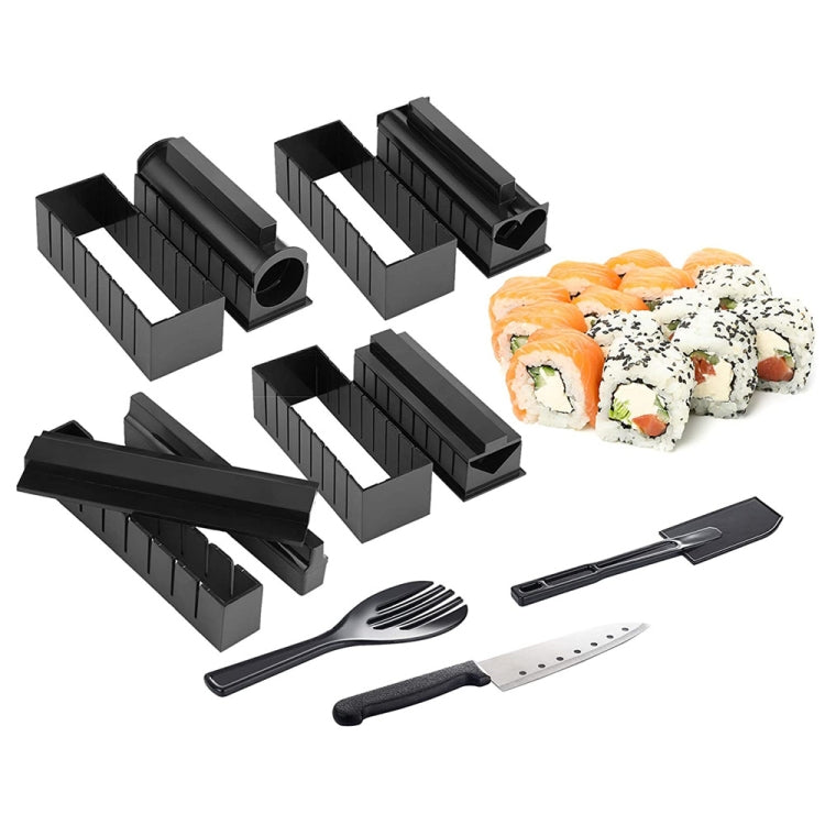 11 in 1 Sushi Mold With Sushi Knife Rice Ball Mold DIY Home Creative Sushi Roll Set, Sushi Roll Set Sushi Roll Set
