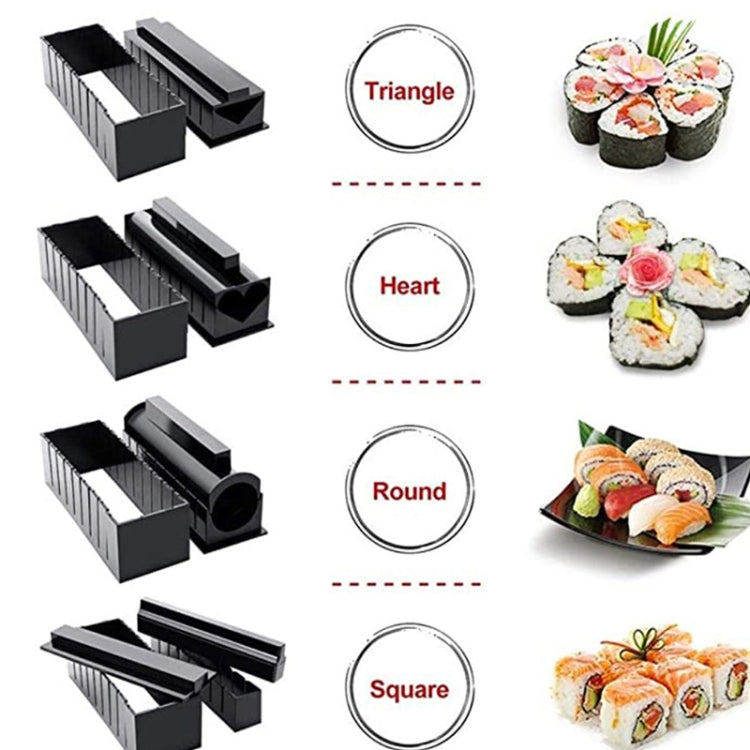 11 in 1 Sushi Mold With Sushi Knife Rice Ball Mold DIY Home Creative Sushi Roll Set, Sushi Roll Set