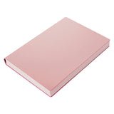 Thickened A5 Hand Book Soft Leather Notebook, A5 A5 Pink Grid