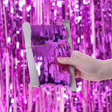 5 PCS 1 x 2m Light Rain Silk Curtain Holiday Party Decoration Photo Background Wall Decoration, Golden, Red, Blue, Green, Rose Red, Light Pink, Light Blue, Silver, Rose Gold