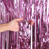 5 PCS 1 x 2m Light Rain Silk Curtain Holiday Party Decoration Photo Background Wall Decoration, Golden, Red, Blue, Green, Rose Red, Light Pink, Light Blue, Silver, Rose Gold