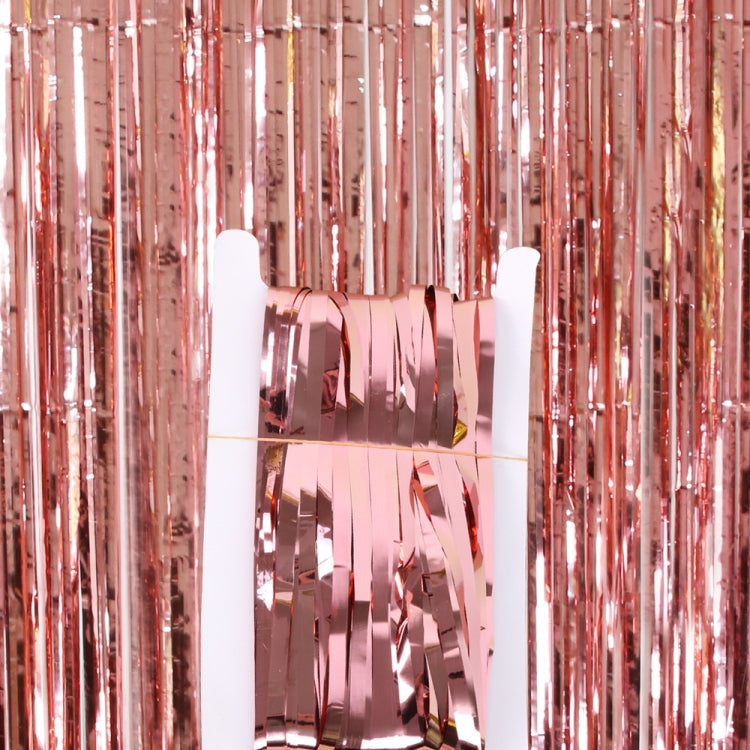 5 PCS 1 x 2m Light Rain Silk Curtain Holiday Party Decoration Photo Background Wall Decoration, Golden, Red, Blue, Green, Rose Red, Light Pink, Light Blue, Silver, Rose Gold