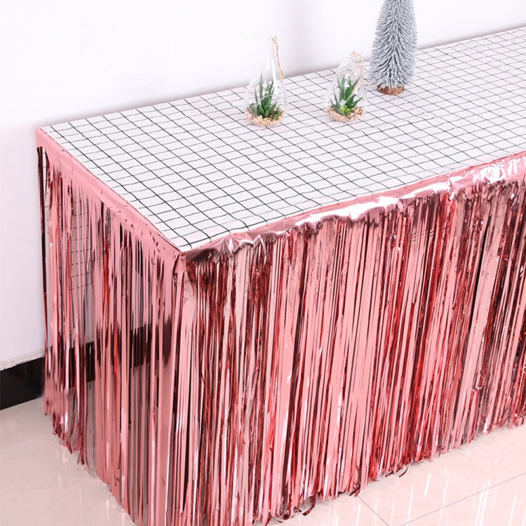 5 PCS 1 x 2m Light Rain Silk Curtain Holiday Party Decoration Photo Background Wall Decoration, Golden, Red, Blue, Green, Rose Red, Light Pink, Light Blue, Silver, Rose Gold