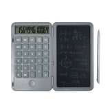 Rechargeable Writing Board Calculator Portable Multi-Function LCD Student Handwriting Board, Gray