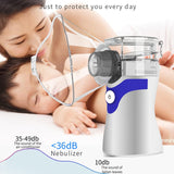 YMK-W6 Children Adult Ultrasonic Portable Micro-Mesh Atomizer Household Handheld Two-Speed Adjustable Compression Atomizer, YMK-W6(Blue), YMK-W6(Gray), YMK-W6(Green)