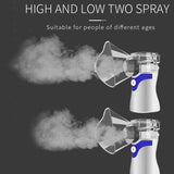 YMK-W6 Children Adult Ultrasonic Portable Micro-Mesh Atomizer Household Handheld Two-Speed Adjustable Compression Atomizer, YMK-W6(Blue), YMK-W6(Gray), YMK-W6(Green)