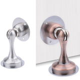 Punch-Free Stainless Steel Thickened Strong Magnetic Door Stopper, Brushed Steel, Green Bronze, Red Bronze, Black